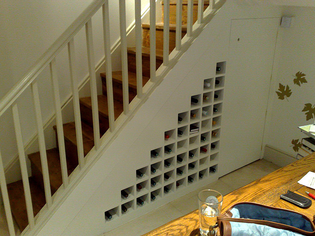 Under Stairs Wine Storage