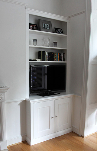 Fitted alcove bookcase uk