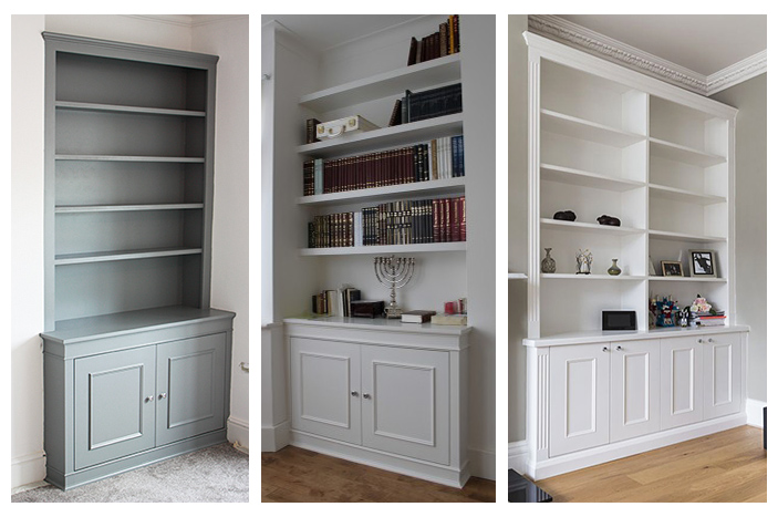 Fitted Furniture London, Ready Made Bookcases Uk