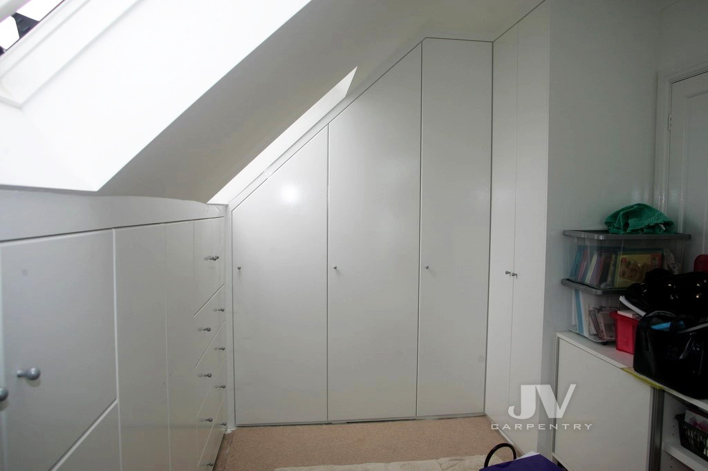 attic wardrobe L-shaped