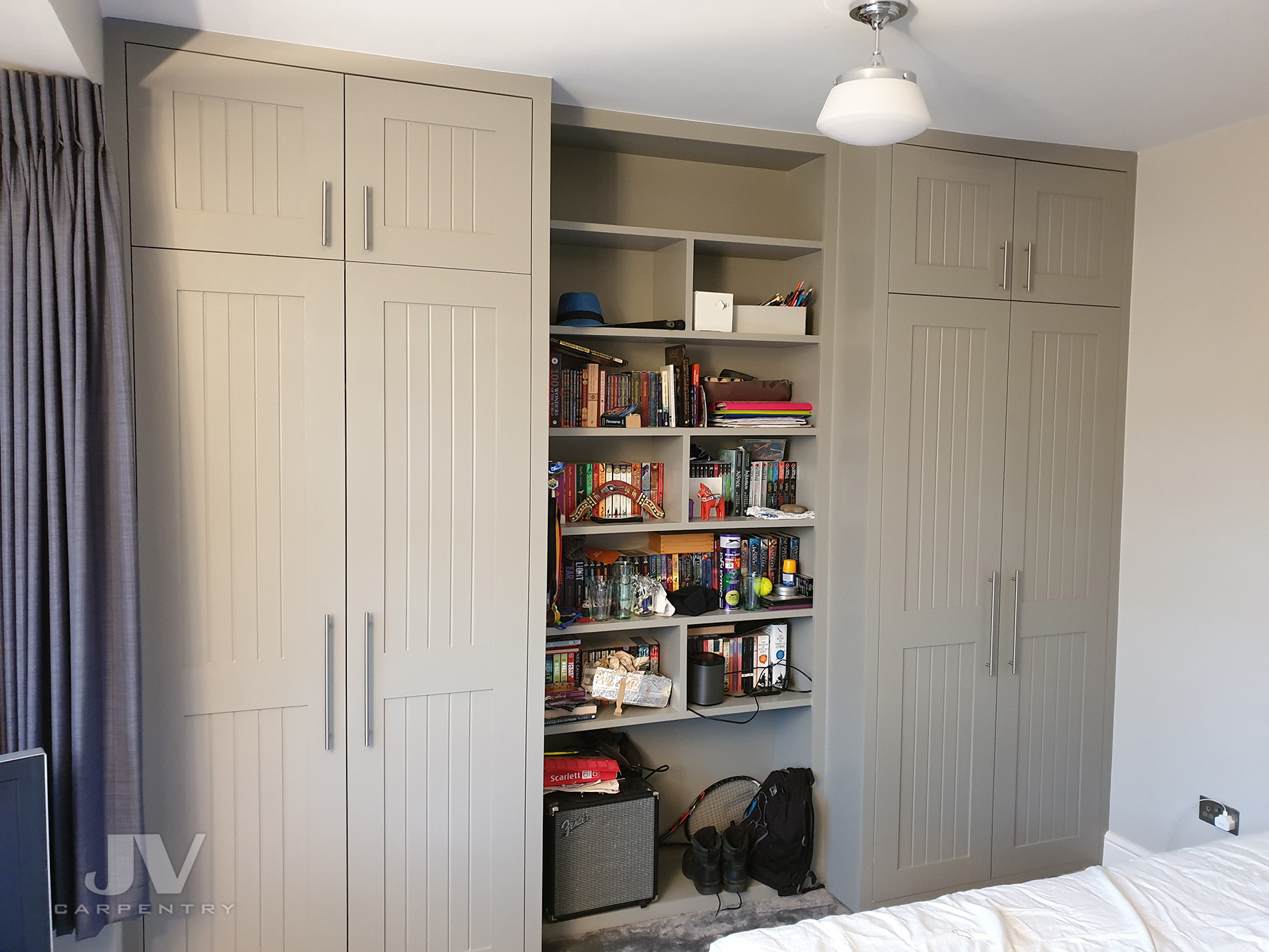 Light grey wardrobes