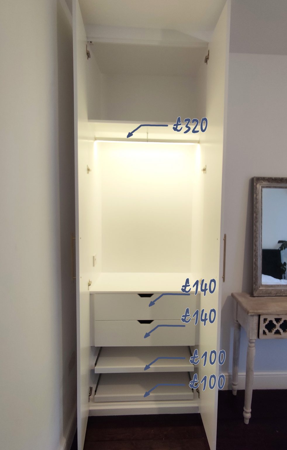 Fitted Wardrobes Cost Price of bedroom furniture JV Carpentry