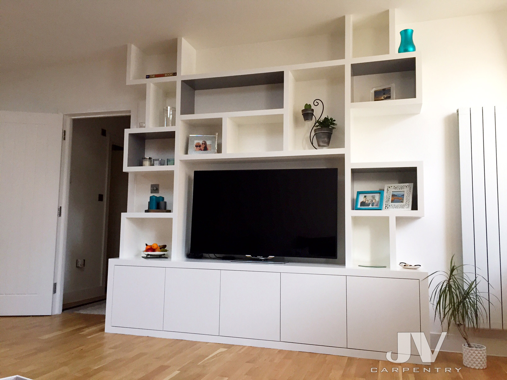 custom bookshelves-modern