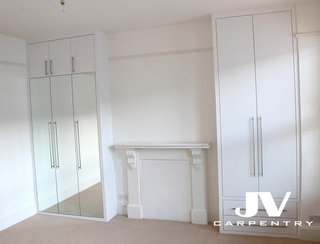 bespoke alcove mirrored wardrobes