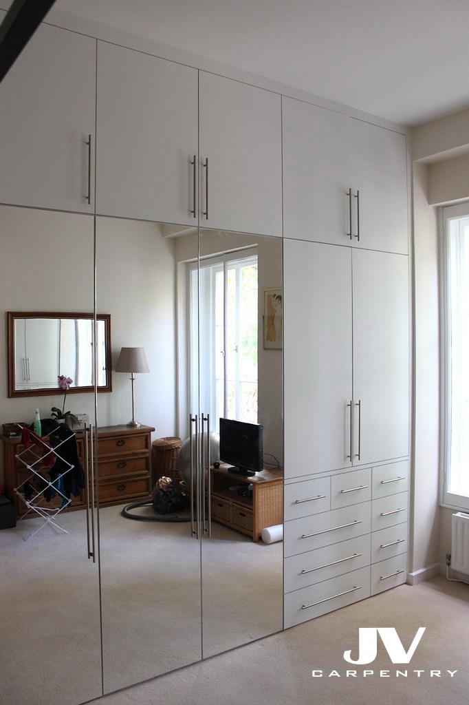 Mirrored fitted wardrobe in Paddington-2