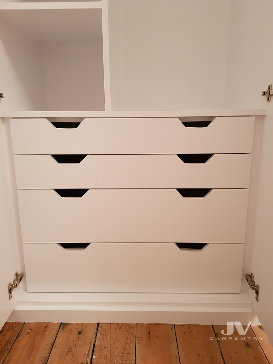 drawers inside wardrobe
