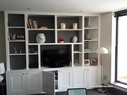 Bookshelves with cabinets