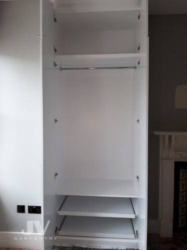 Alcove built-in-wardrobe interior