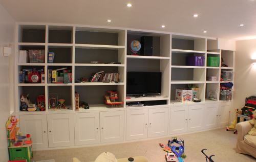 Large wall to wall bookcase