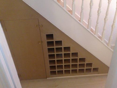 Shepherds bush wine rack under stairs