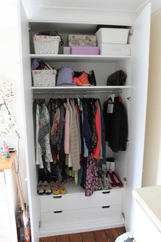 Interior of an alcove wardrobe