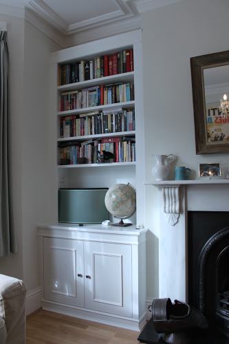 Fitted Alcove Cupboards Bookshelves And Bookcases Jv Carpentry