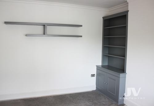 Alcove bookcase odd colour LHS