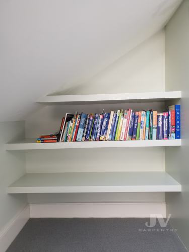 loft floating shelves