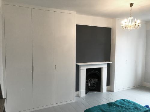 plain alcove wardrobes