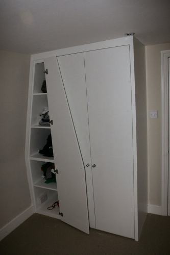 sloping side wardrobe