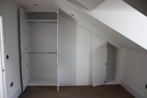 sloping wardrobe