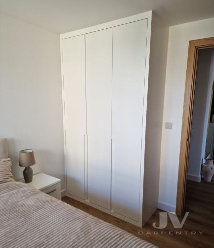 Fitted Bedroom Wardrobe with Cut-Out Handles