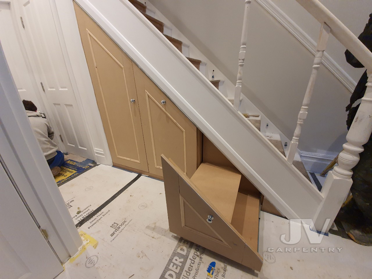 Under stairs discount utility cupboard